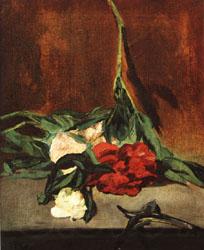 Edouard Manet Peony Stem and Shears Norge oil painting art